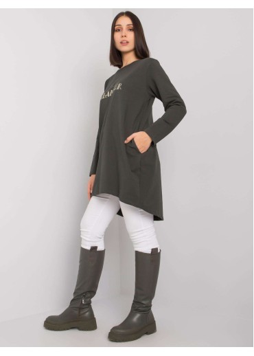 Červená tunika s potlačou