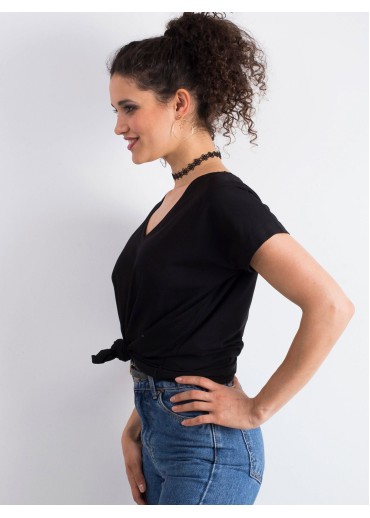 Čierne basic tričko