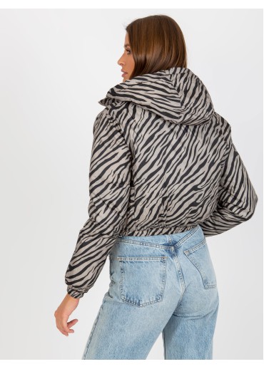 Kapučínovo hnedá krátka prešívaná bunda