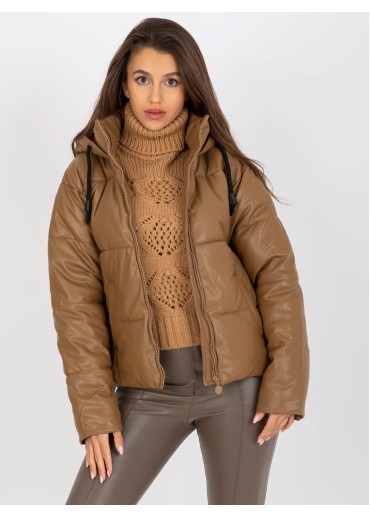 Hnedá krátka bunda