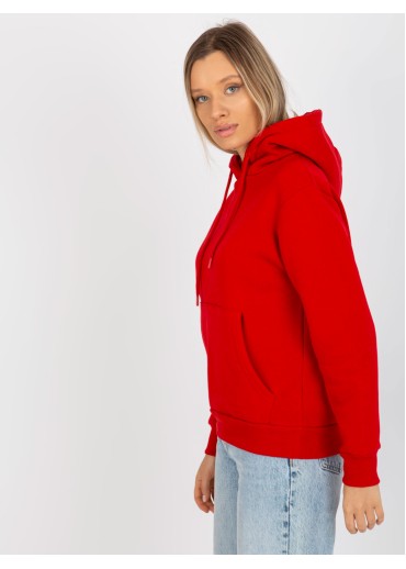 Červená basic mikina