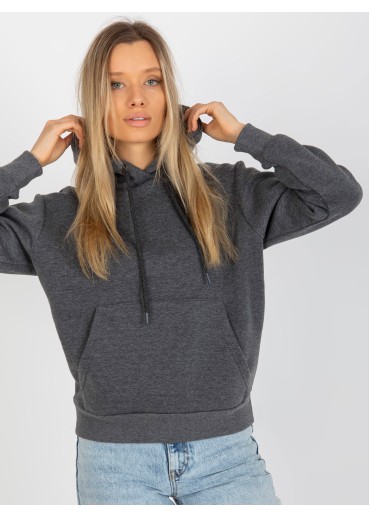 Tmavosivá basic mikina