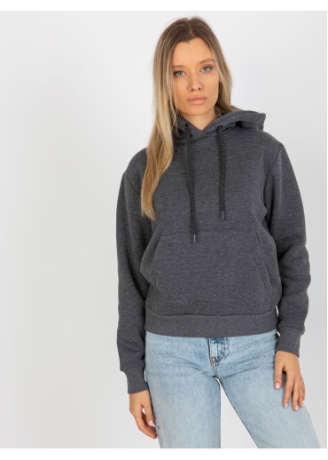 Tmavosivá basic mikina