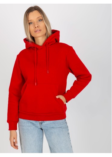 Červená basic mikina