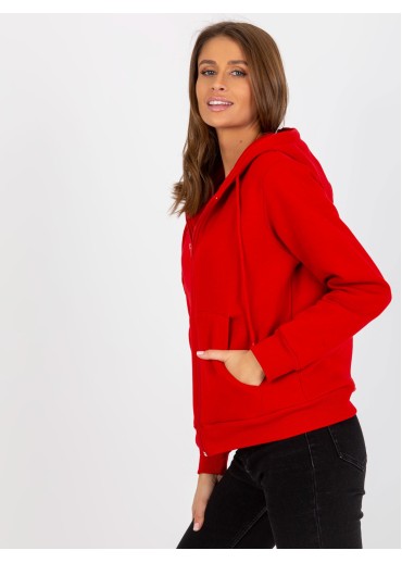 Červená basic mikina