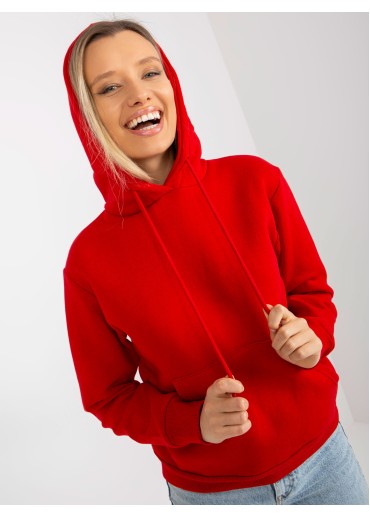 Červená basic mikina