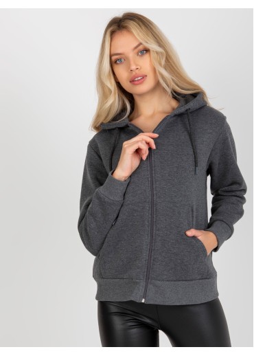 Tmavosivá basic mikina