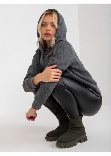 Tmavosivá basic mikina