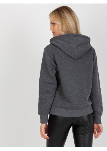 Tmavosivá basic mikina