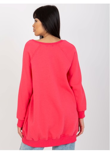 Koralovo ružová mikina