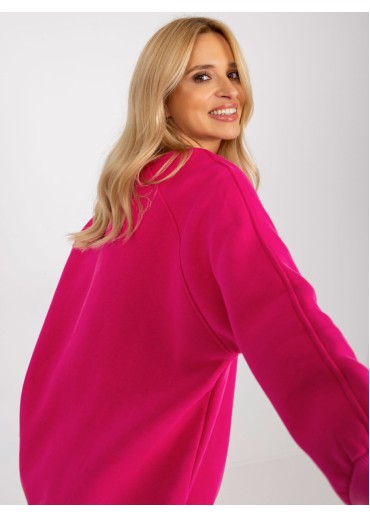 Fuchsiovo ružová mikina