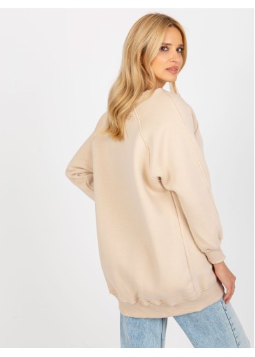 Béžovo hnedá mikina