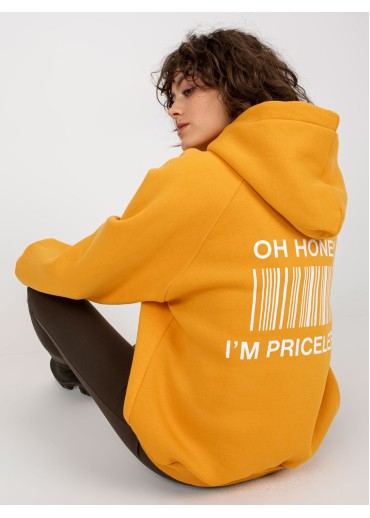 Karamelovo hnedá mikina s kapucňou