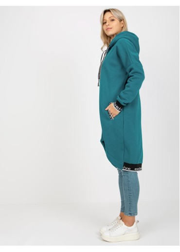 Tmavomodrá asymetrická mikina