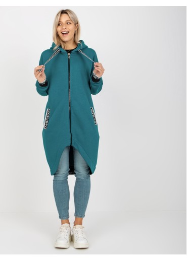 Tmavomodrá asymetrická mikina