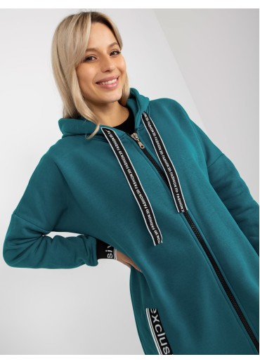 Tmavomodrá asymetrická mikina