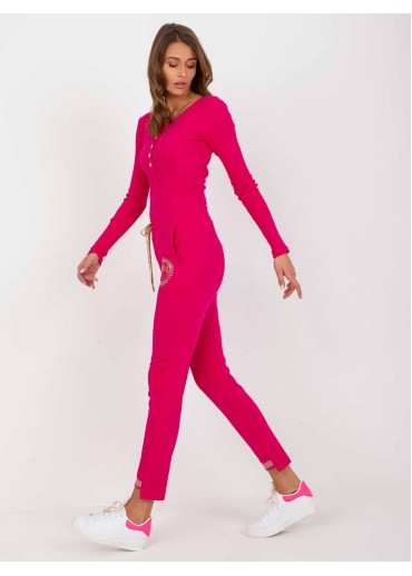 Fuchsiovo ružové tepláky