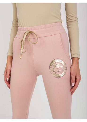 Púdrovo ružové tepláky