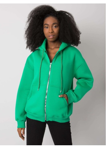 Zelená mikina s kapucňou