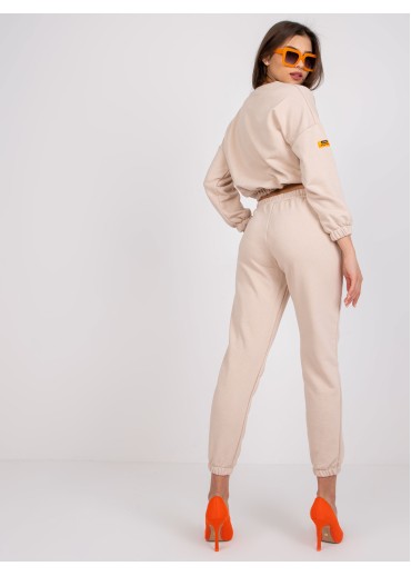 Béžovo hnedá tepláková súprava