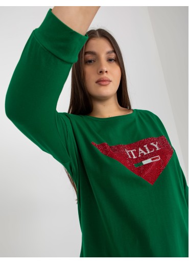 Tmavozelené tričko Italy