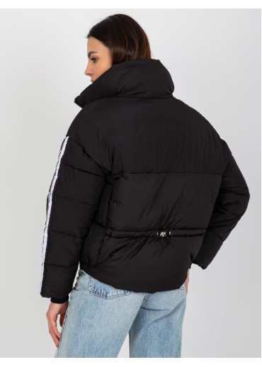 Čierna prešívaná bunda