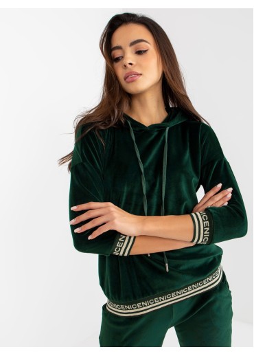 Tmavozelená tepláková súprava