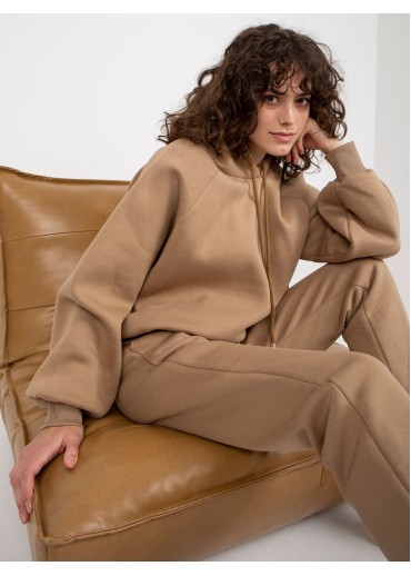 Béžovo hnedá tepláková súprava