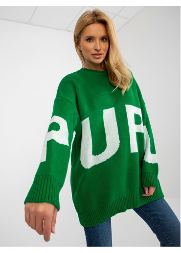 Zelený pulóver