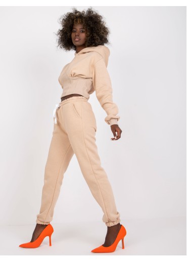 Béžovo hnedá tepláková súprava