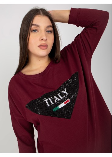 Fialové tričko Italy