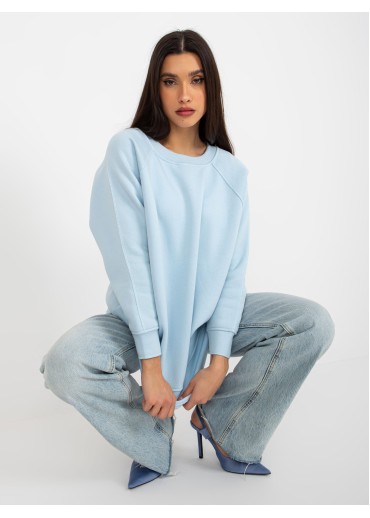 Svetlomodrá mikinová tunika