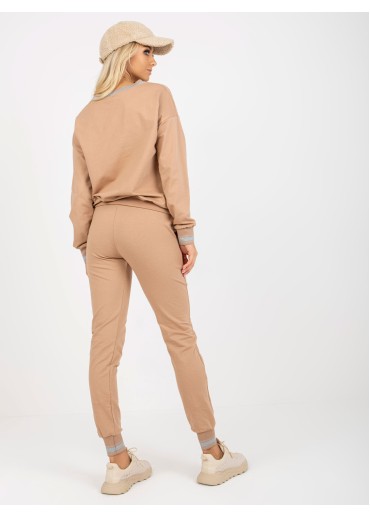 Béžovo hnedá tepláková súprava