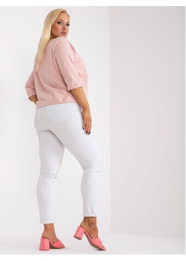 Púdrovo ružové tričko s potlačou