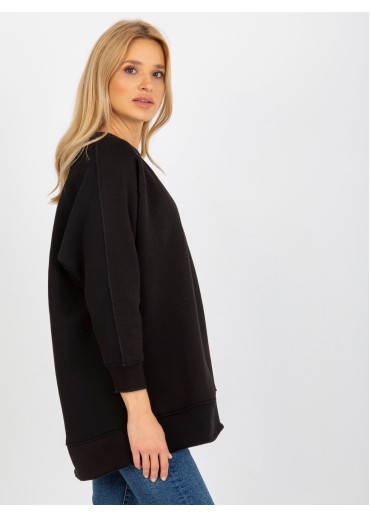 Čierna mikinová tunika