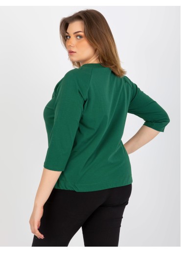 Tmavozelené tričko s potlačou