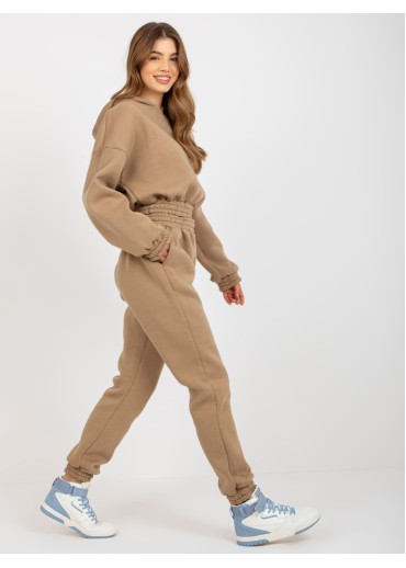 Béžovo hnedá tepláková súprava