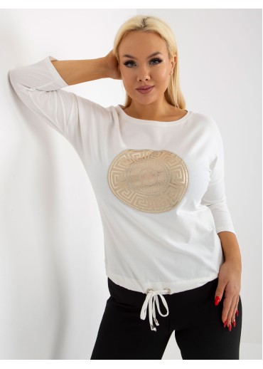 Smotanovo biele tričko s potlačou