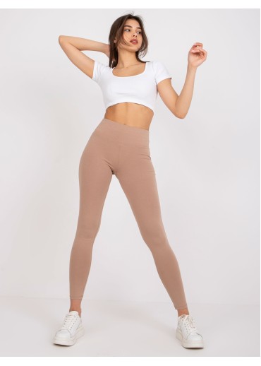 Béžovo hnedé legíny