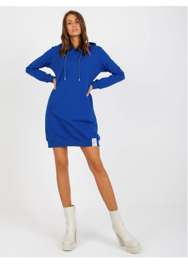 Modrá mikinová tunika