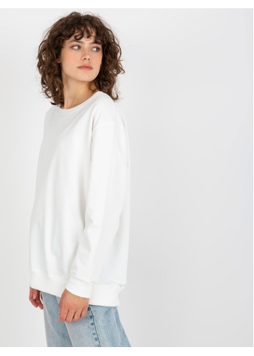 Smotanovo biela basic mikina