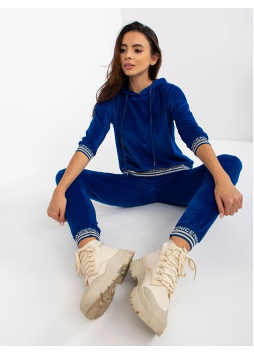 Kobaltovo modrá tepláková súprava