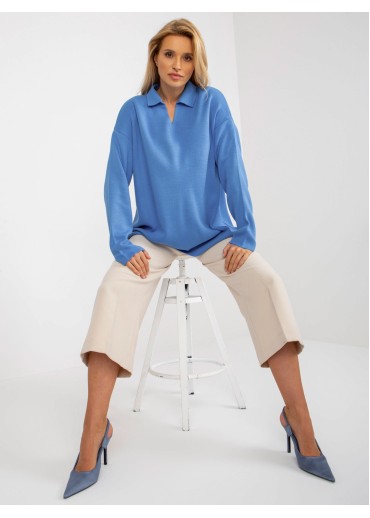 Svetlomodrý pulóver