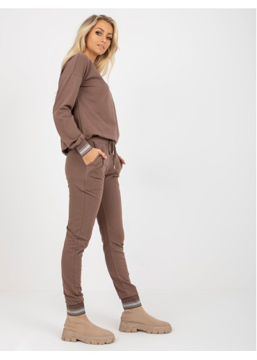 Hnedá tepláková súprava