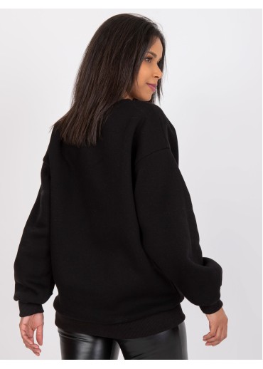 Čierna basic mikina