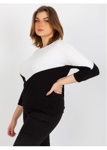 Biele dvojfarebné tričko