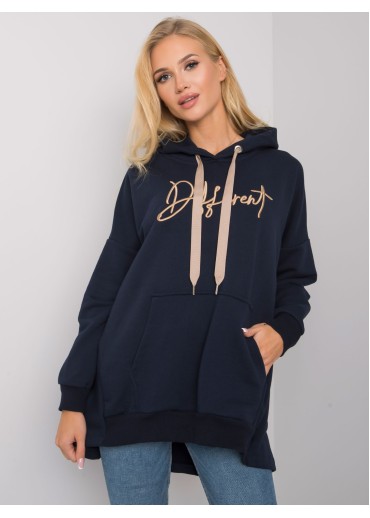 Modrá mikina s kapucňou