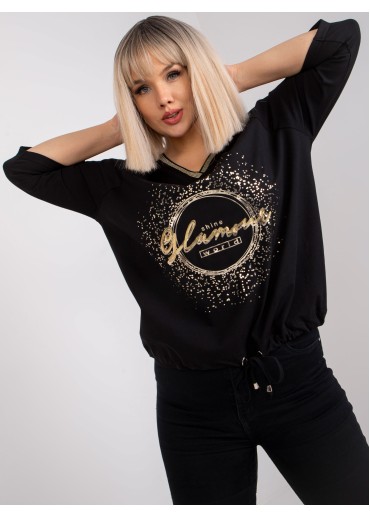 Čierne tričko s potlačou