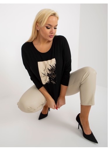 Čierne tričko s potlačou