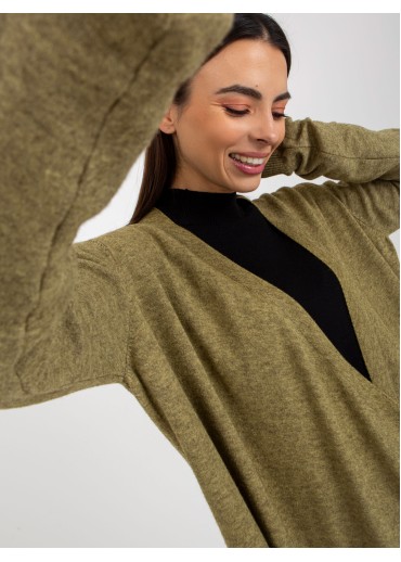 Khaki zelený sveter